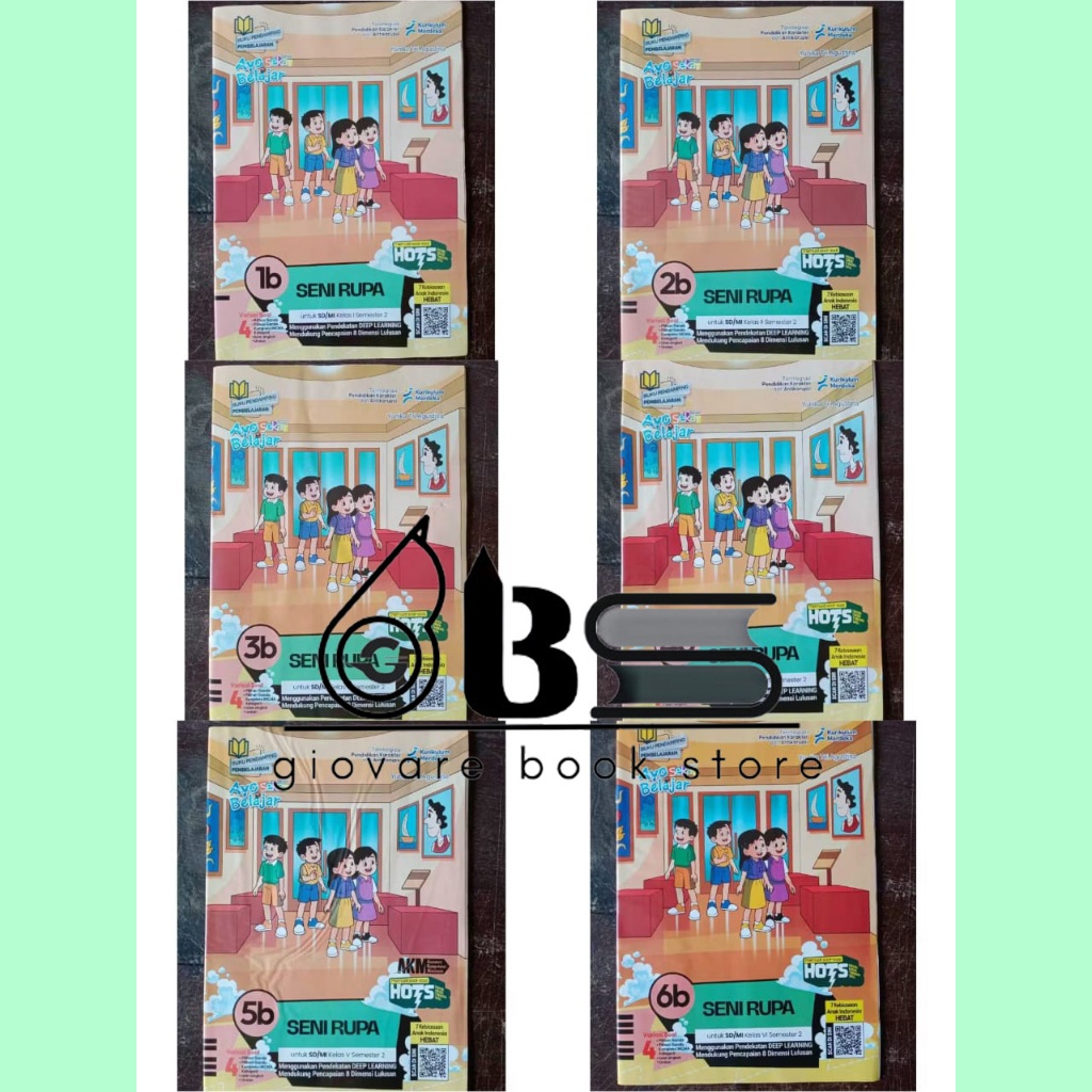 LKS SENI RUPA KELAS 1 2 3 4 5 6 KURIKULUM MERDEKA AYO BELAJAR SEKAR GRAHA PUSTAKA ORIGINAL | LKS SEN