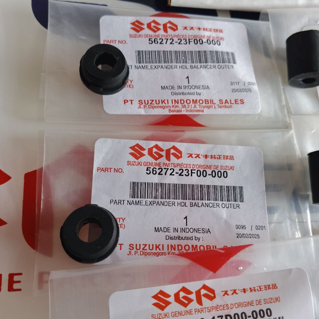 SET KARET JALU DAN BOSH SPACER EXPANDER STANG SETANG SATRIA FU/THUNDER 125 ORIGINAL SUZUKI