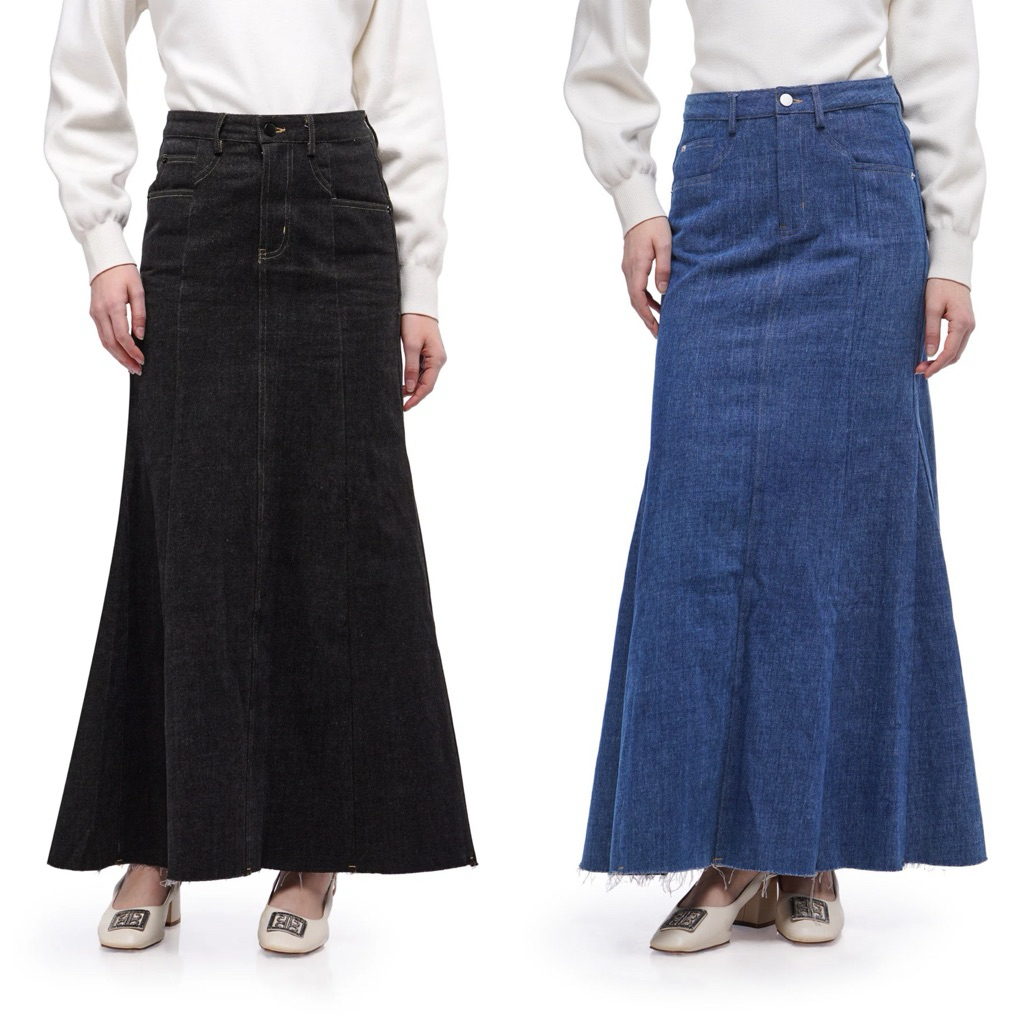 [baca deskripsi‼️] NADA PUSPITA ORIEL DENIM SKIRT ROK DENIM ROK JEANS