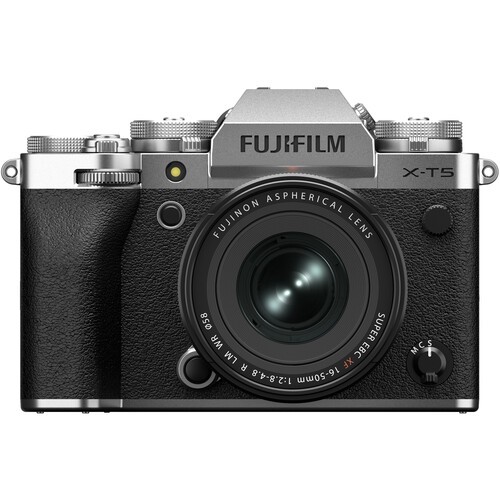 FUJIFILM X-T5 Mirrorless Camera with XF 16-50mm F2.8-4.8 Lens / Fuji XT5 kit XF 16-50mm Silver Garan