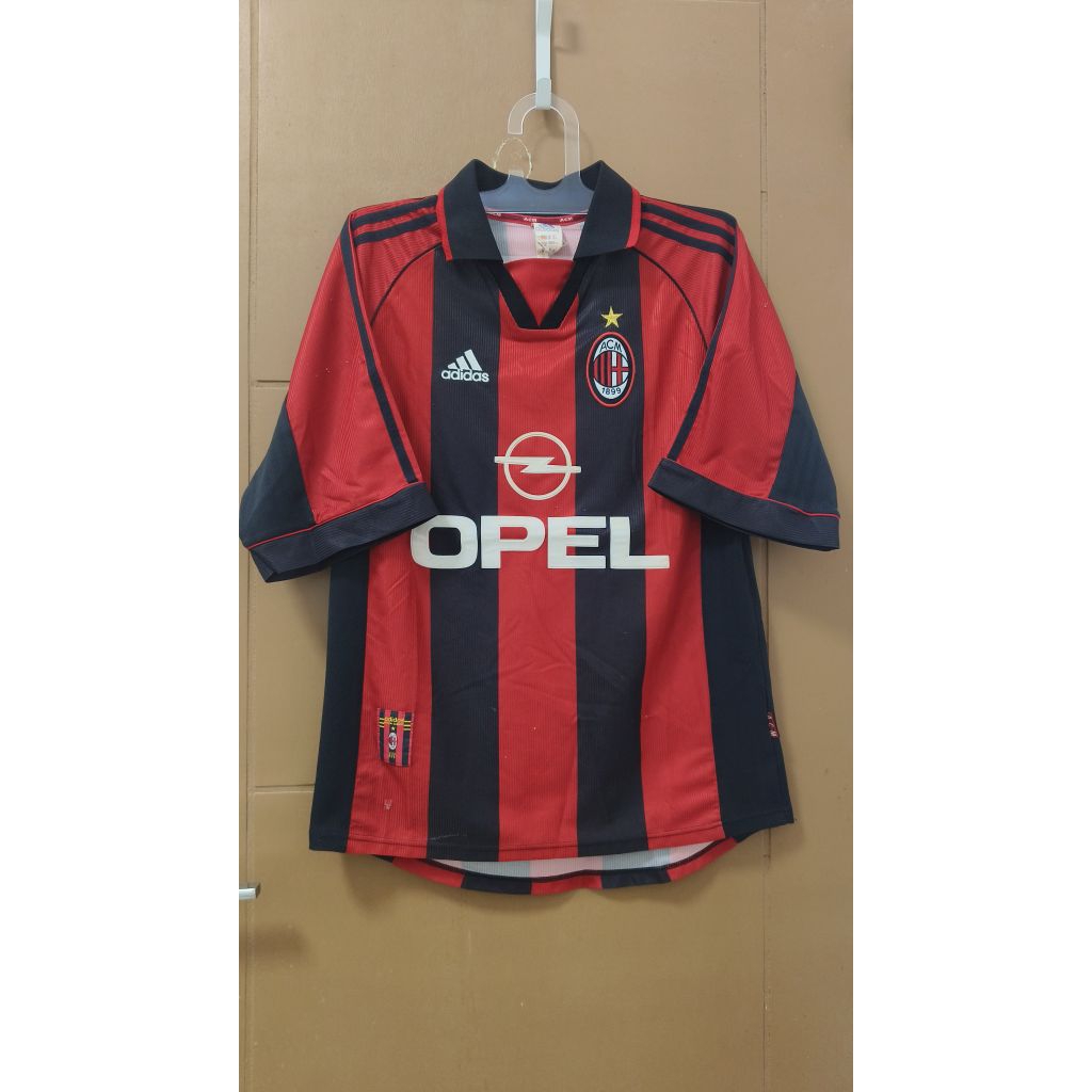 Jersey Bola AC Milan Home 1998-2000 Original M fit L