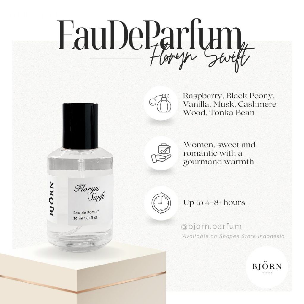 BJORN - Floryn Swift | Eau de Parfum 30ml | Parfum Tahan Lama Wanita