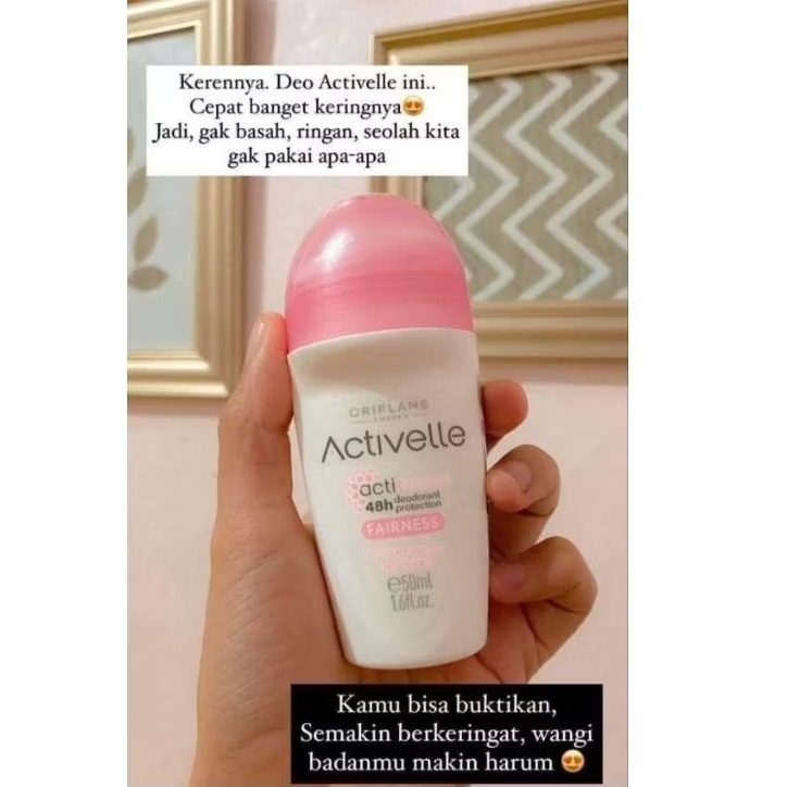 Deodorant Roll Activelle Pink by Oriflame