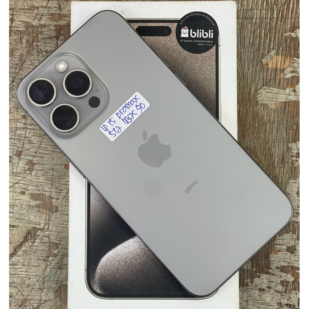 Hp Second iPhone 15 Pro Max 512GB BliBli Fullset
