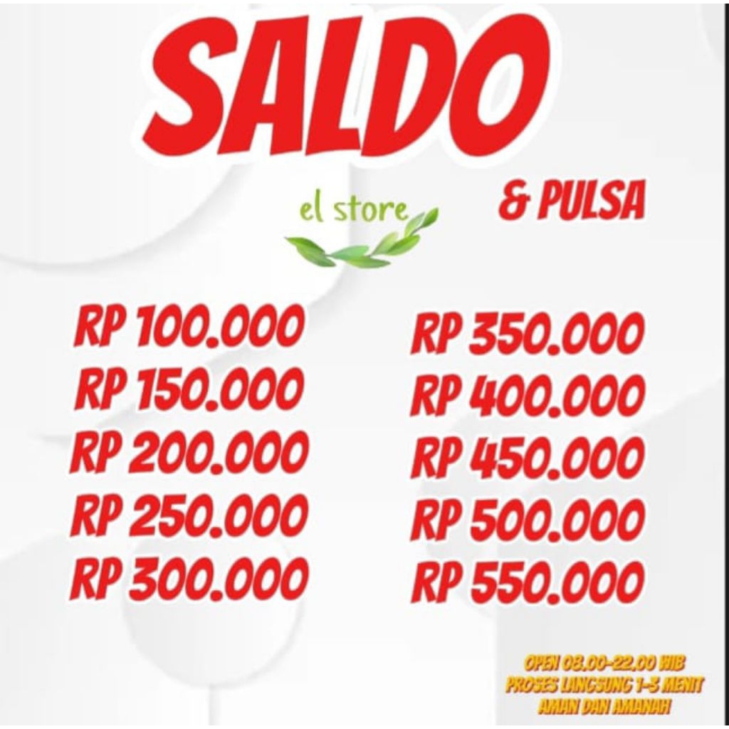 Terpercaya Saldo dan Pulsa Bisa Ke Semua