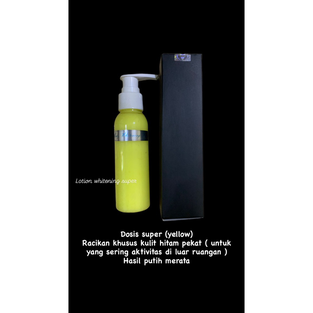 Lotion racikan dokter khusus kulit hitam pekat_dosis whitening super