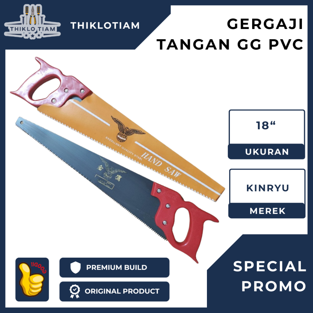 [TLH]MURAH GERGAJI KAYU KINRYU 18" INCH / GERGAJI TANGAN KAYU KINRYU 18" INCH SUPER MURAH DAN EKONOM