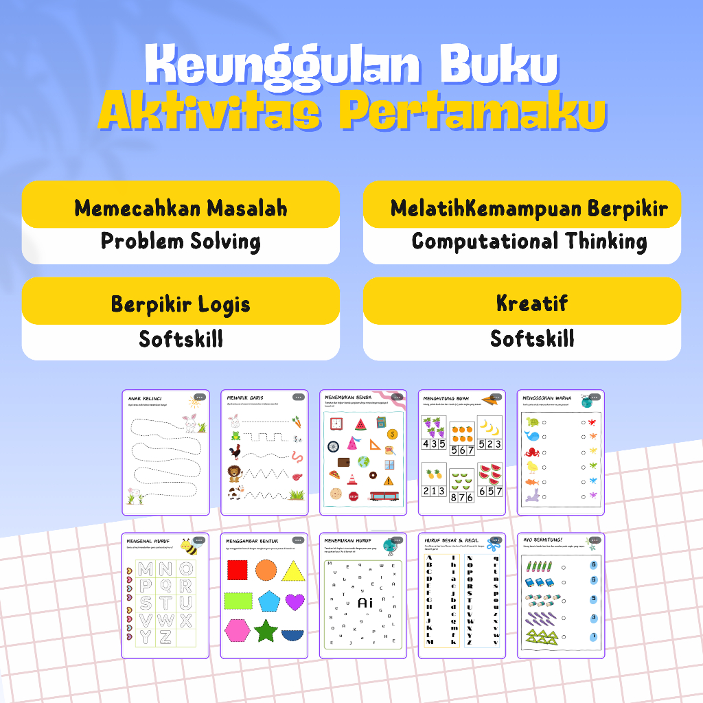BUKU STIMULASI ANAK - BUKU CODING ANAK