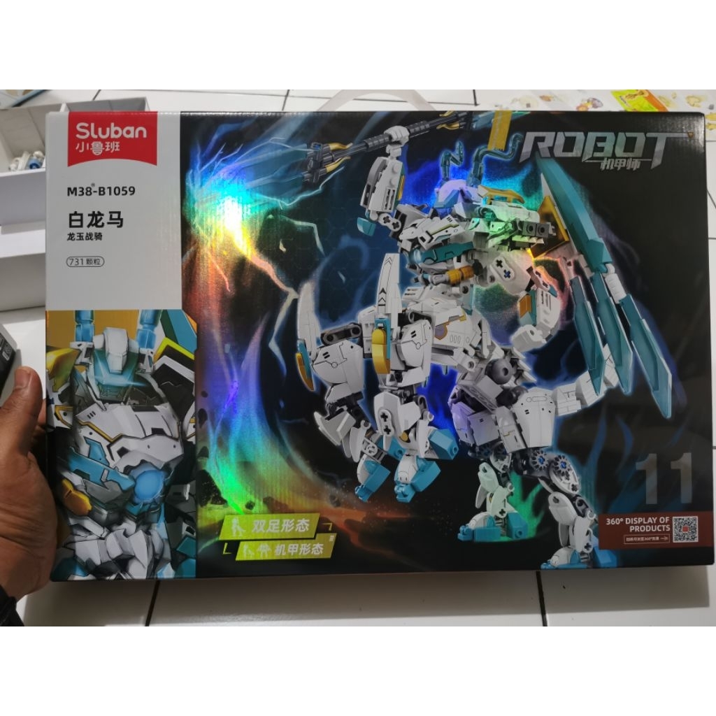 block mainan brick blok susun robot Sluban