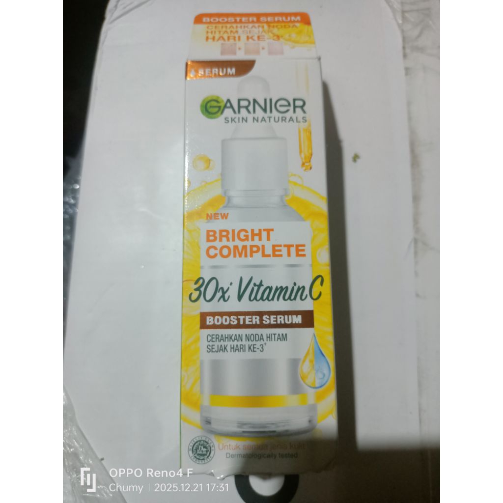 Garnier 30x vitamin c booster serum 30ml