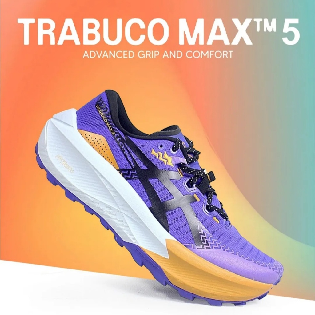 Sepatu Olahraga Running Lari Trail ASICS TRABUCO MAX 5 Pria Men - 1011C164.400