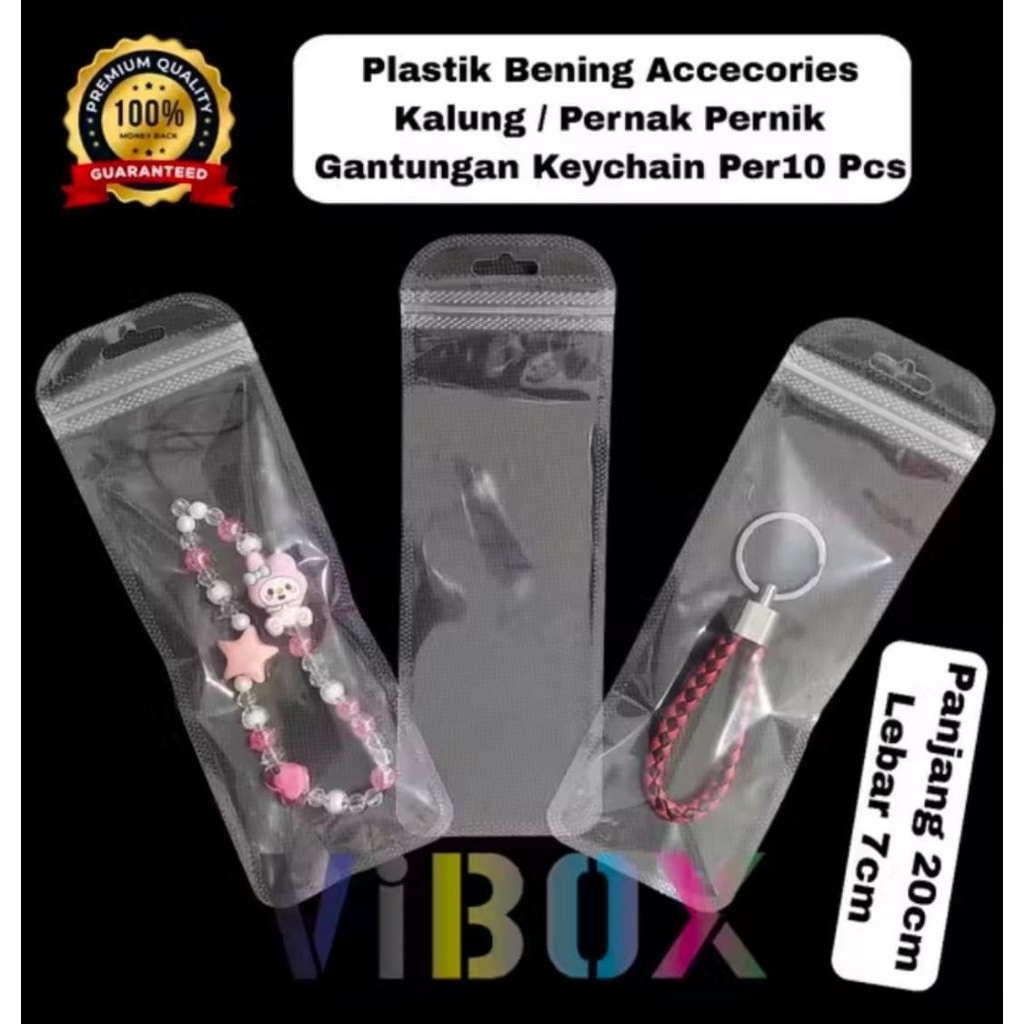 [drg] (10pc) Plastik Packinh Klip Plastik Ziplock 7x20cm Transparan