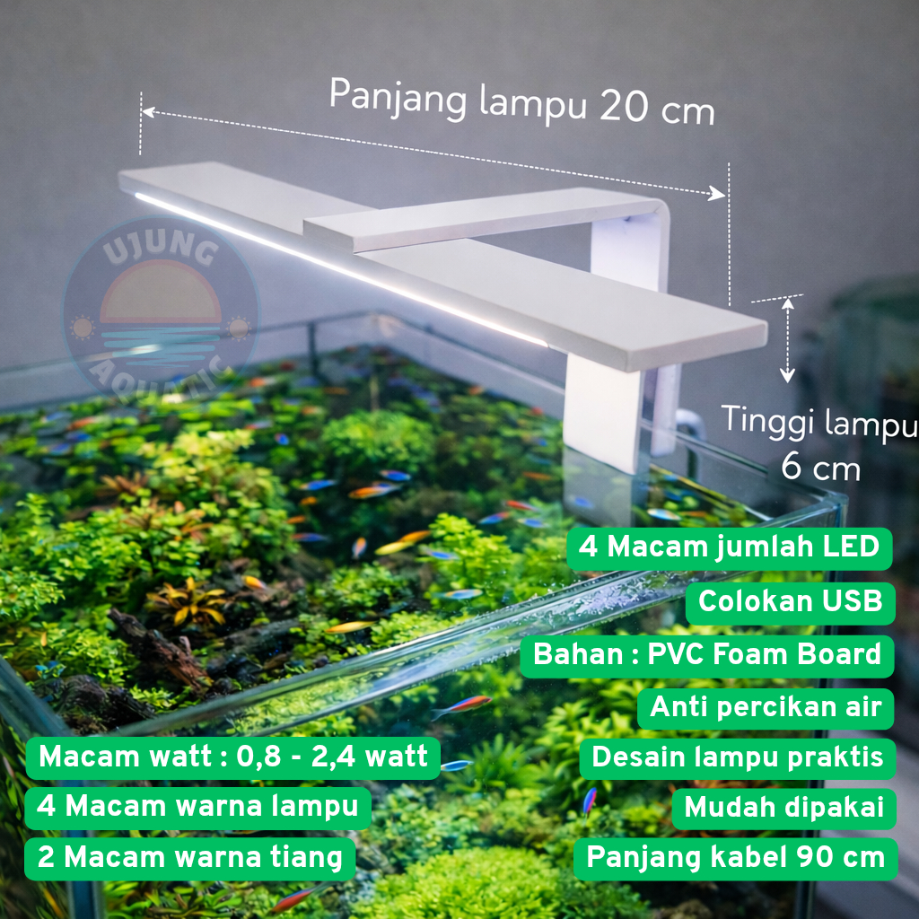 Lampu Aquarium LED USB