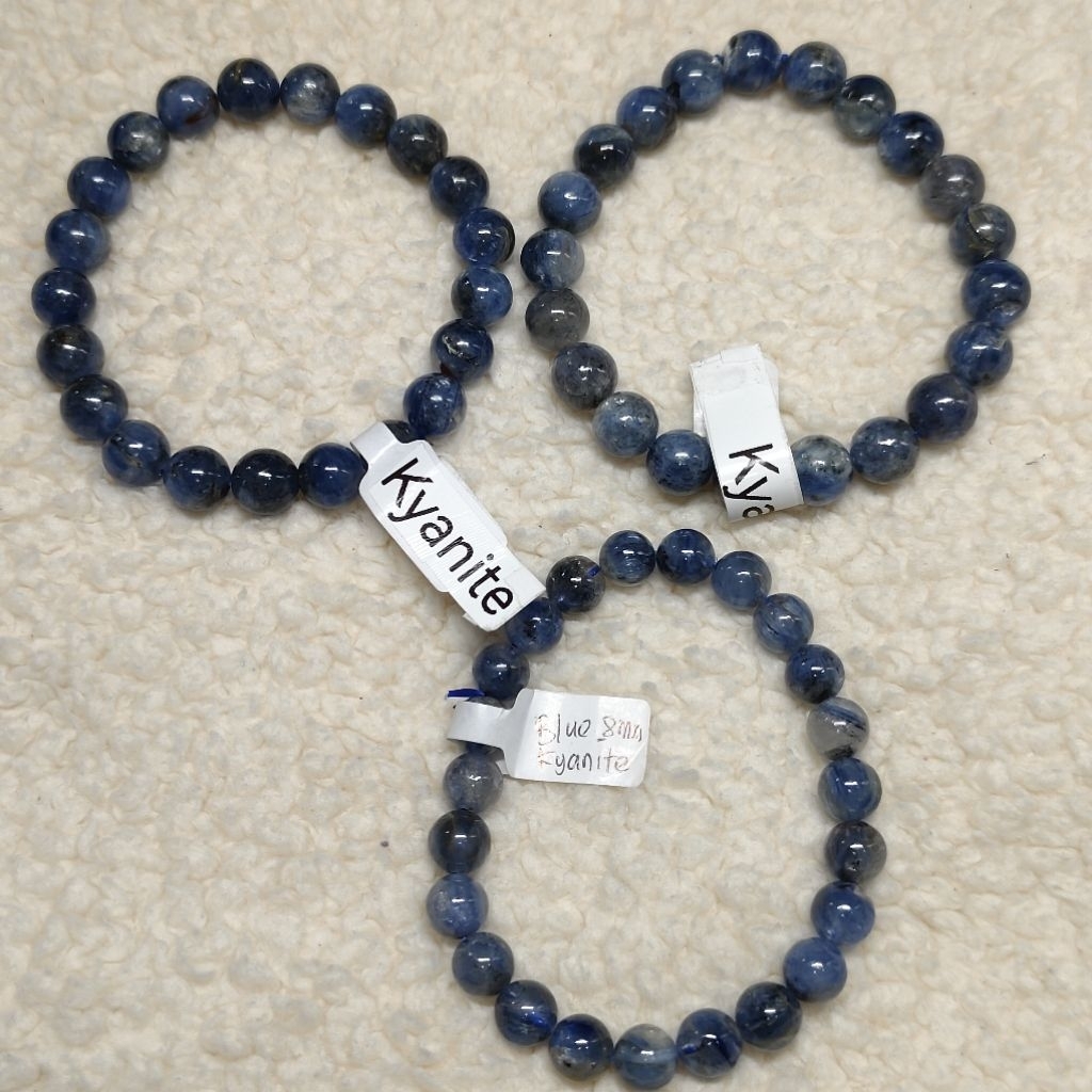 Gelang Batu Alam Natural Stone Blue Kyanite