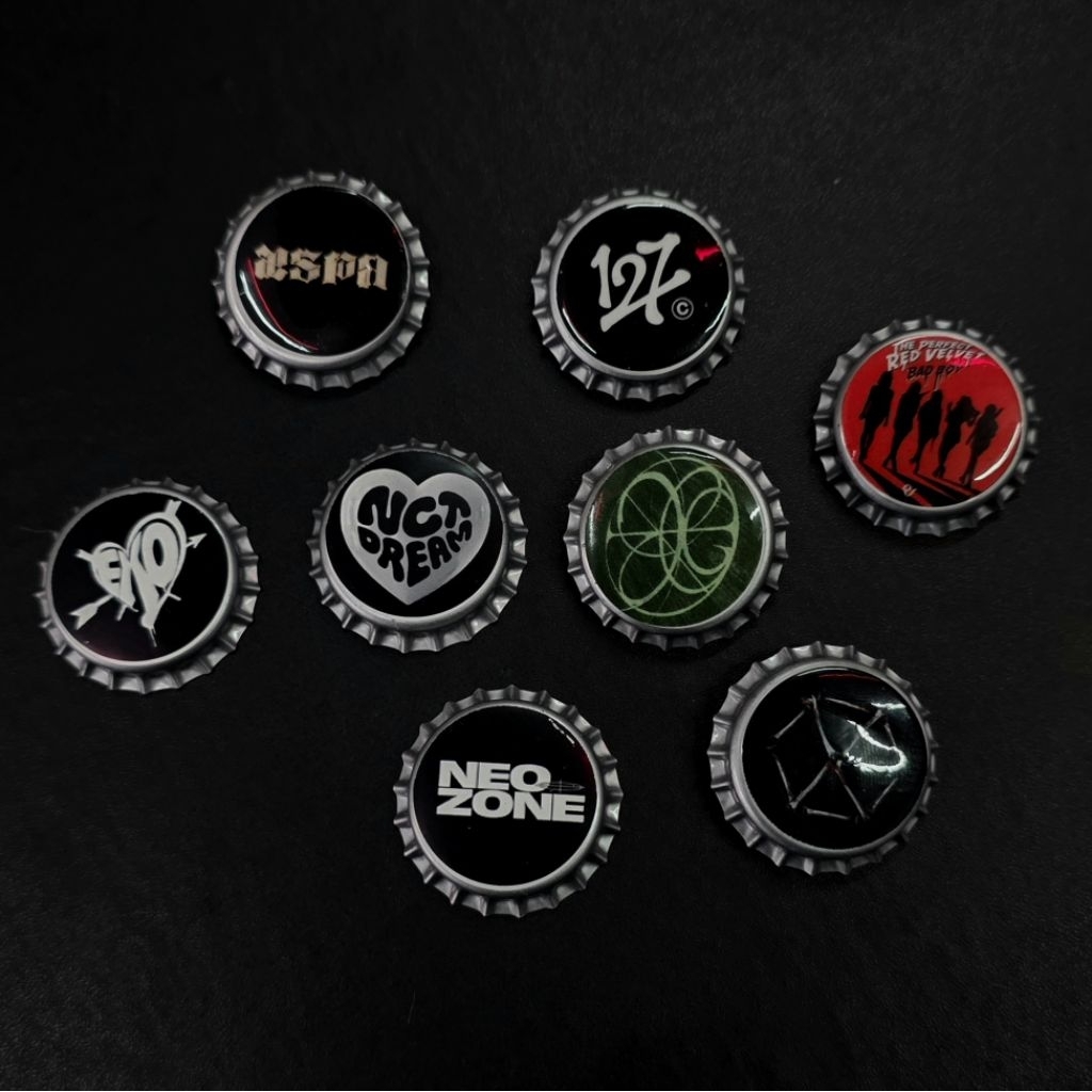 pin tutup botol / pin skena / bottle cap pin