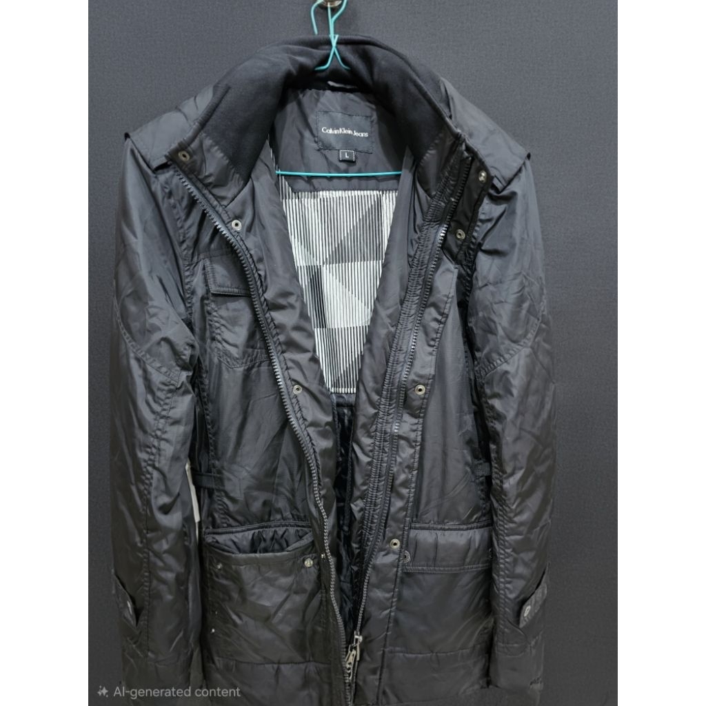Jaket mantel Calvin Klein Jeans ukuran 2/3 badan Men's murah