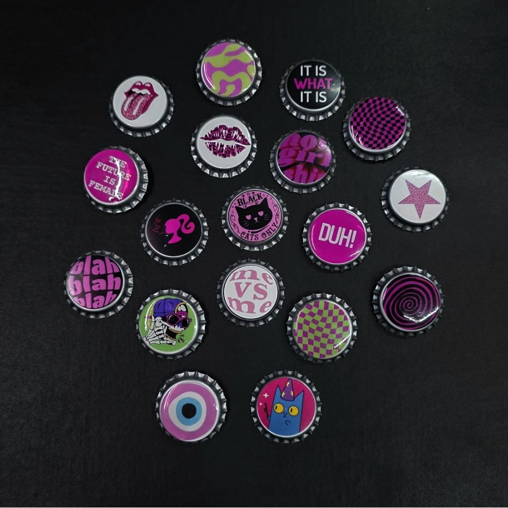 Pin tutup botol / pin skena / bottle cap pin