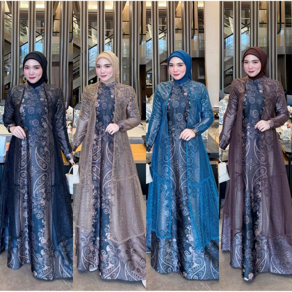 LuxuryFashion READY GAMIS DRESS WANITA BILQIS BY NEW LUSY BEST SELLER