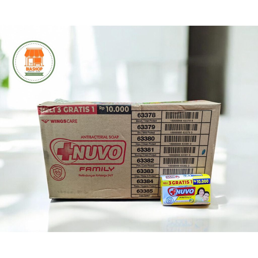 Sabun Nuvo Batang 72gram perDUS