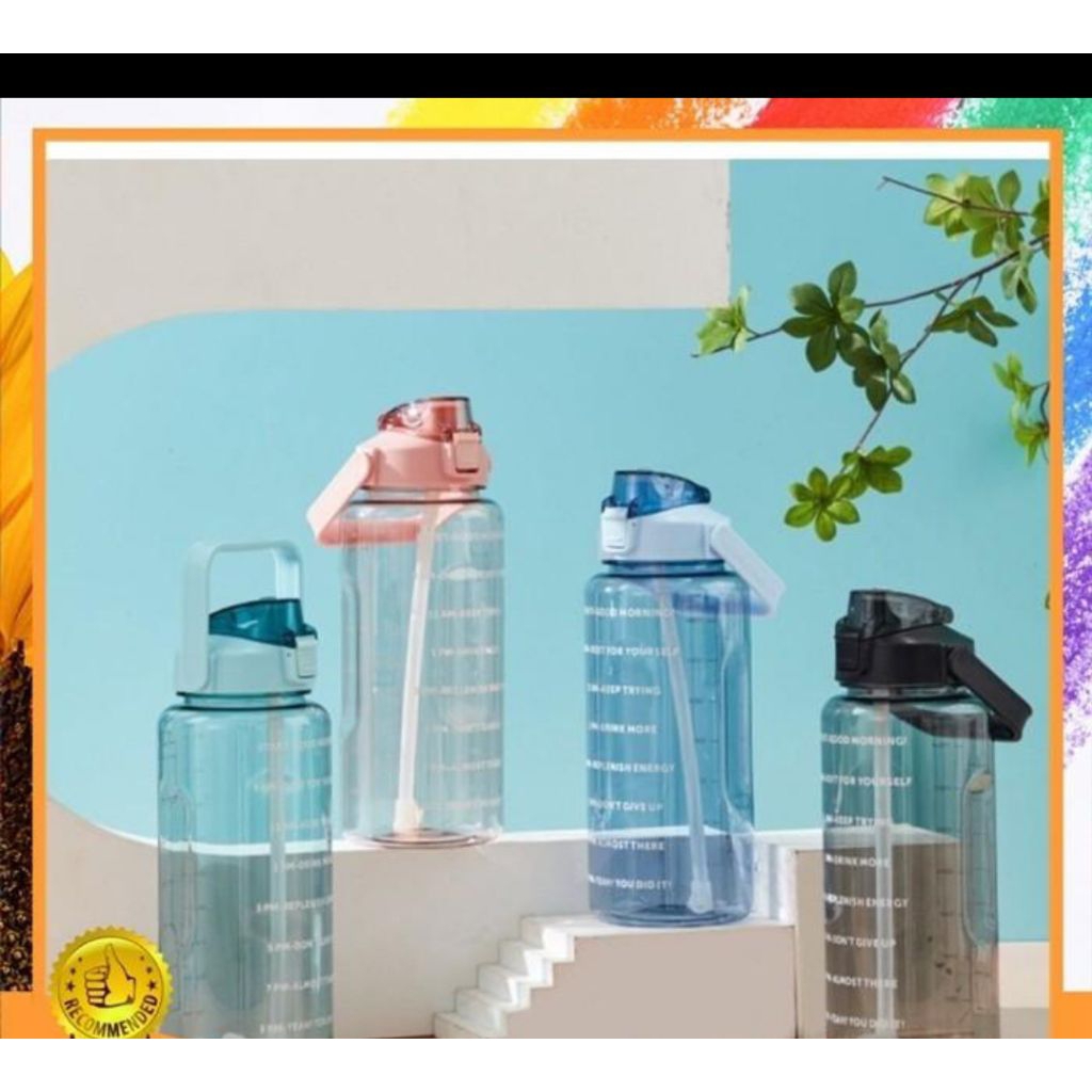 Botol Minum Viral 2 liter Jumbo Bening
