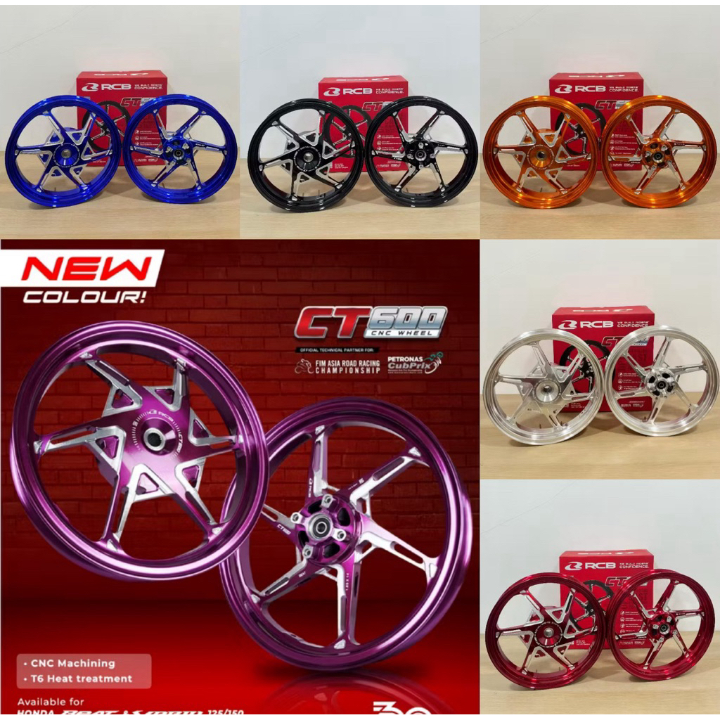 velg pelg veleg rcb racing boy ct600 ct 600 yamaha mio sporty smile j gt soul x ride 185 215 ring 14