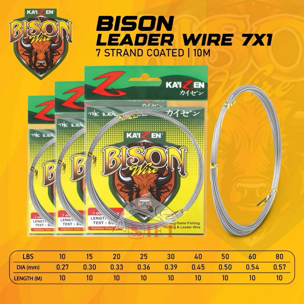 Neklin Kaizen Bison Wire 7x1 Kawat Halus Lentur Galatama