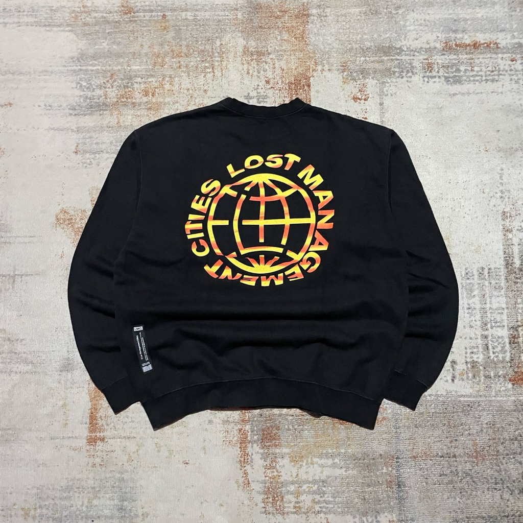Crewneck LMC Lost Management Cities Globe Ganteng