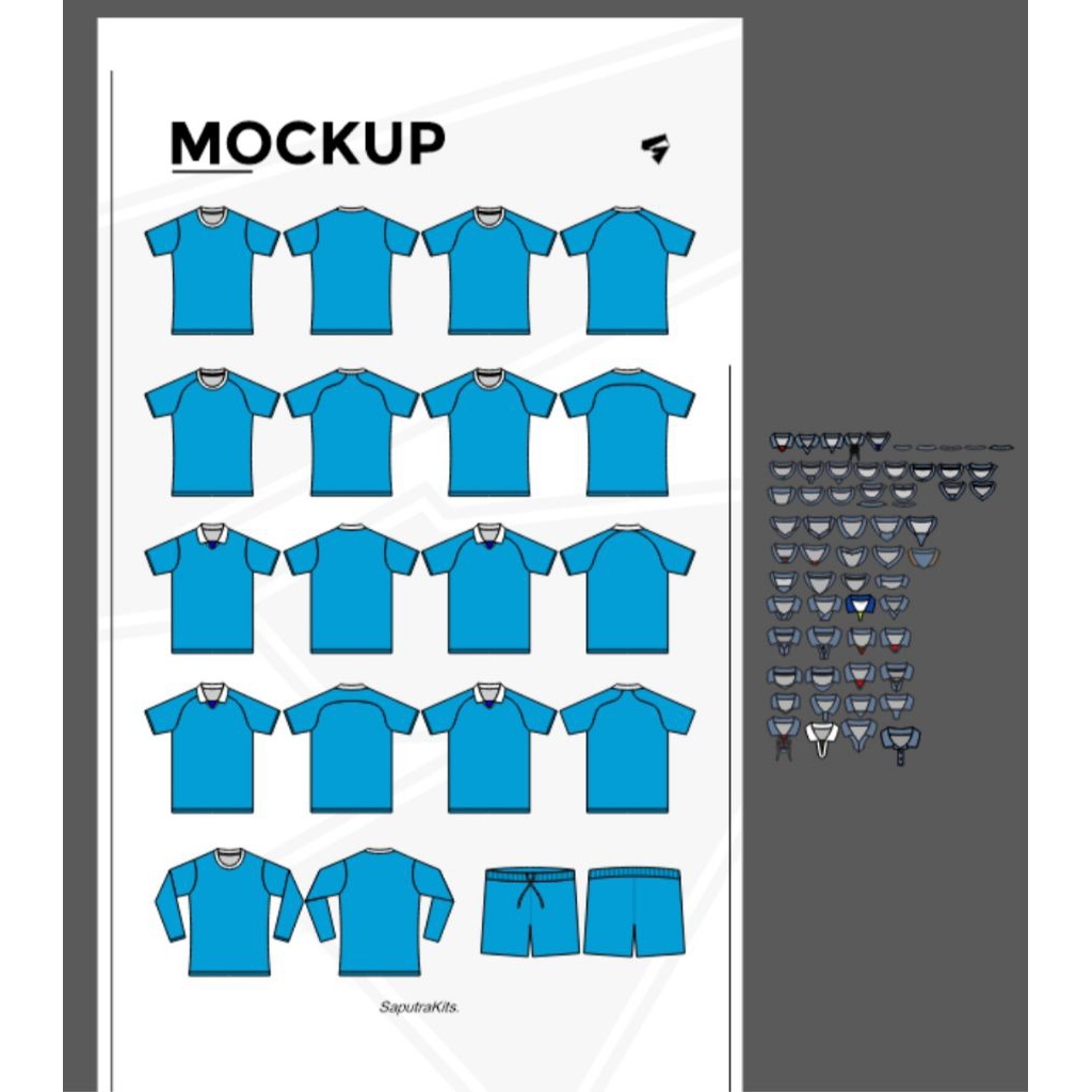 Mockup Jersey 2D By SaputraKits