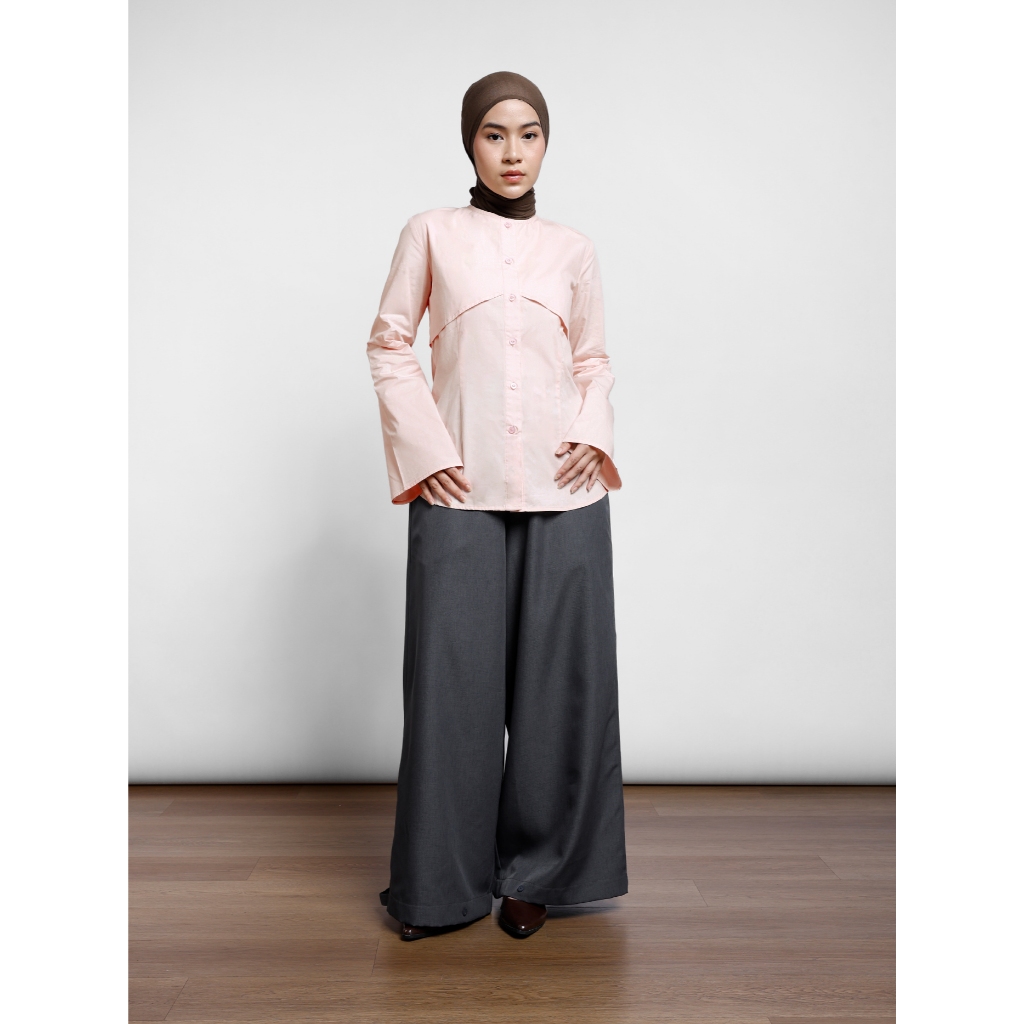 THENBLANK Feby Putri | Makna Shirt Kemeja Blouse Atasan Wanita