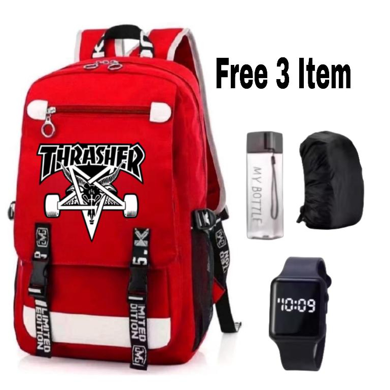 RRB - tas ransel Thrasher -tas sekolah Thrasher -tas ransel set lengkap - Tas Ransel Anak Laki Laki