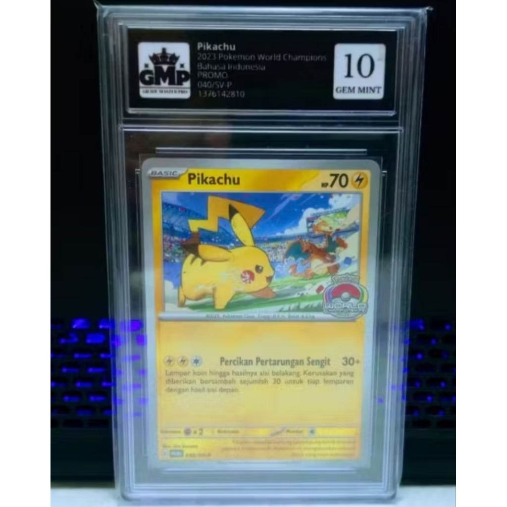 Pikachu 2023 Pokemon World Championship Grade Master Pro 10