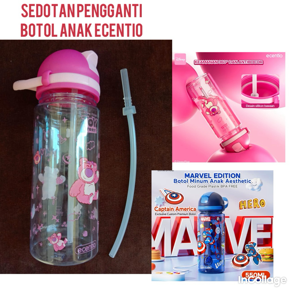 Sedotan Pengganti Botol Minum Anak Ecentio