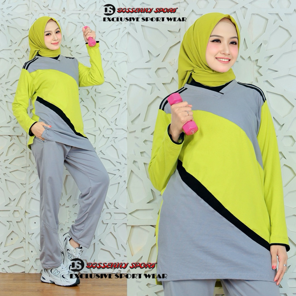 setelan olahraga model tunik//setelan olahraga wanita//setelan olahraga dewasa//setelan olahrag guru