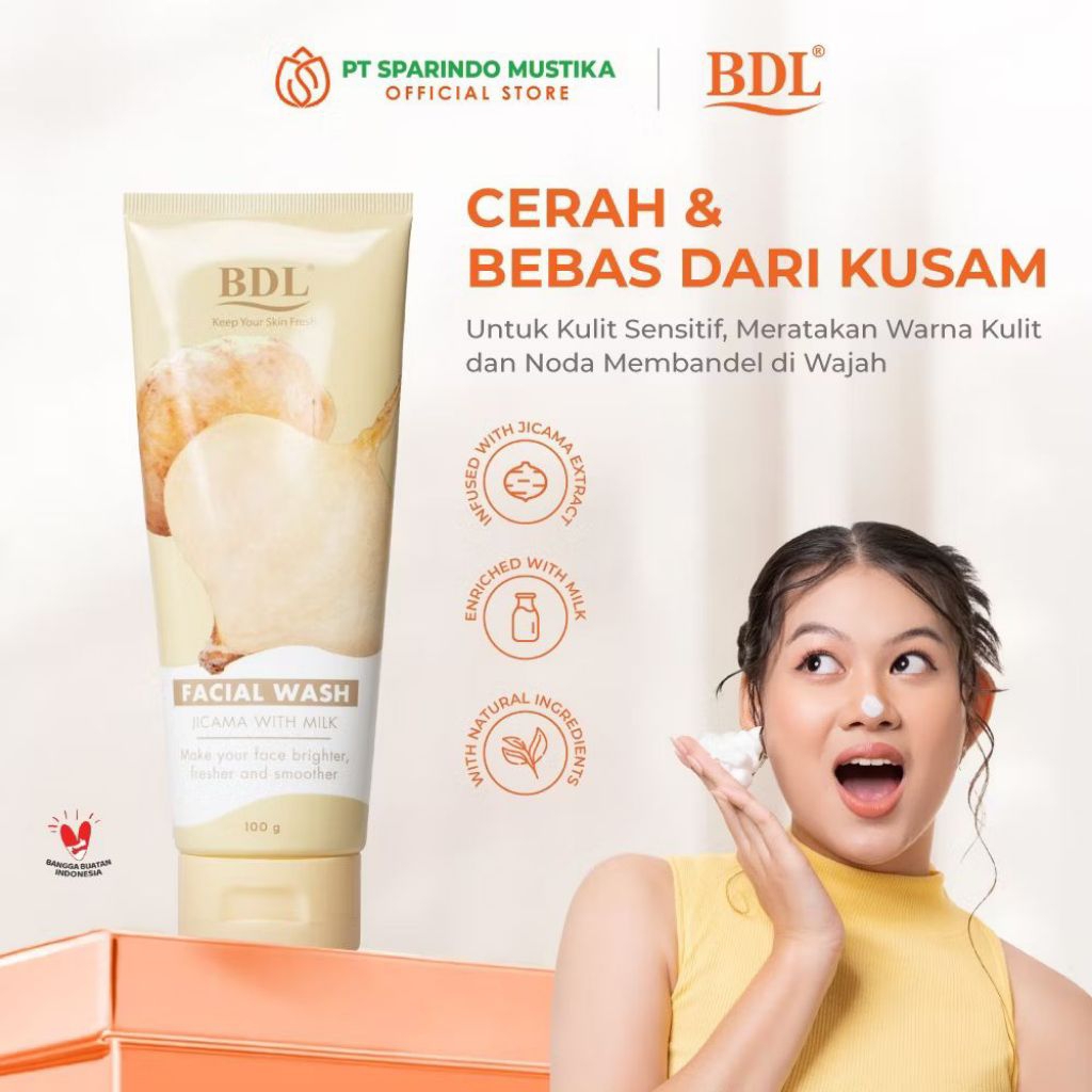 BDL Brightening Facial Wash Jicama/Bengkuang 100gr
