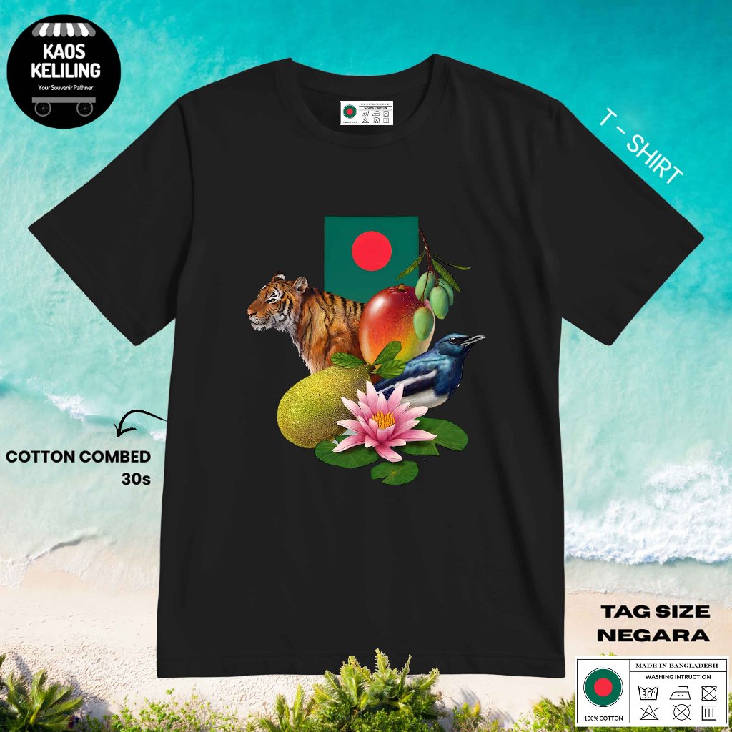 KAOS OLEH OLEH BANGLADESH 2 PAKAI TAG LABEL BANGLADESH ASLI BAJU SOUVENIR PREMIUM GIFT