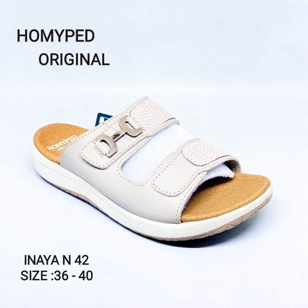 HOMYPED INAYA N 42 - SANDAL SLOP CASUAL WANITA DEWASA MERK HOMYPED ORIGINAL