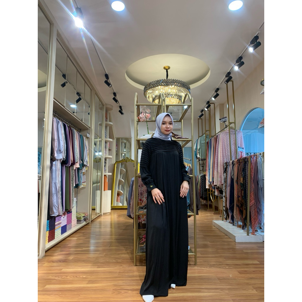 DM Luxy | Aurina Dress | Dress Panjang | Pakaian wanita | Dress Muslimah
