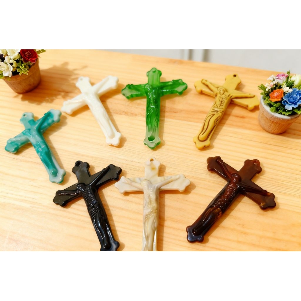 3pc bandul salib ( buat rosario,kalung)