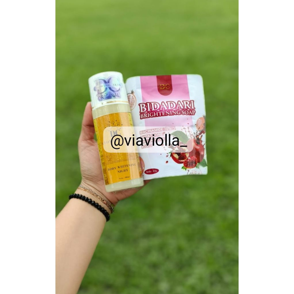 HB DC GLOWING SKIN ORIGINAL SEGEL HOLOGRAM DAN SABUN BIDADARI