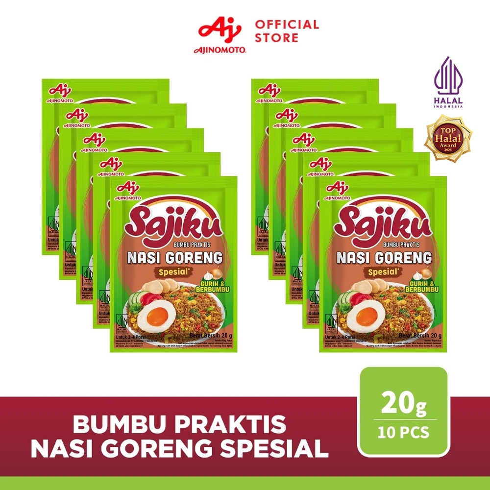Sajiku® Bumbu Praktis Nasi Goreng Spesial 20g (10pcs)