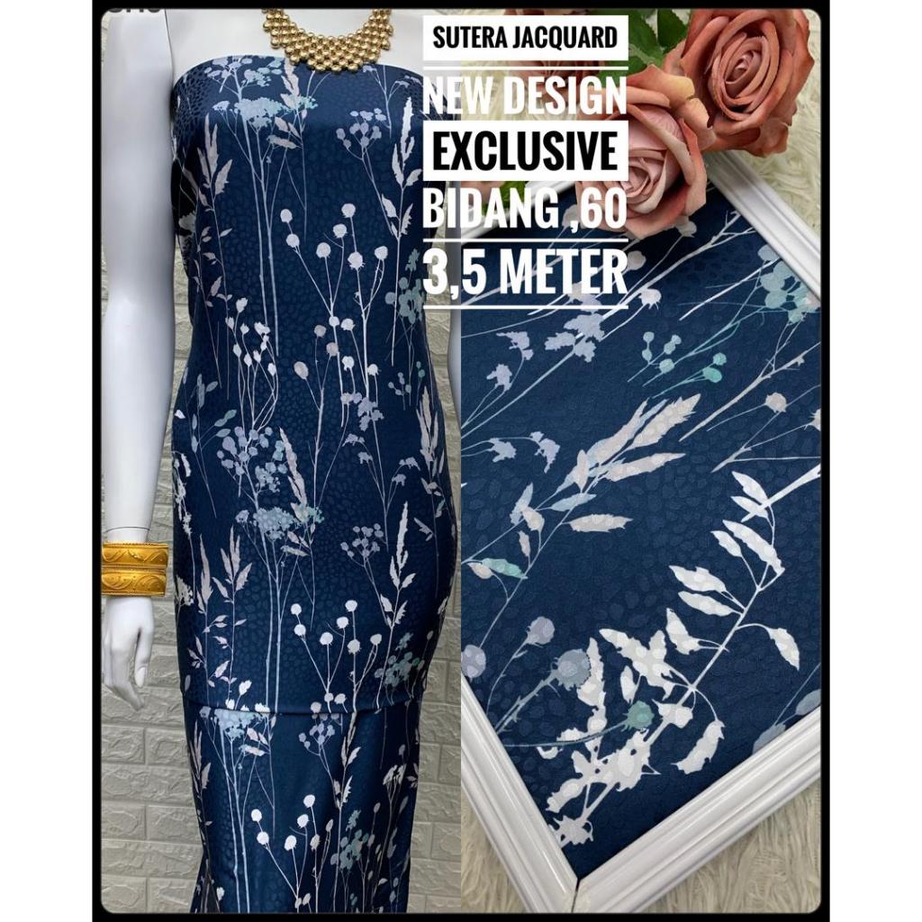 BAHAN KAIN BAJU KURUNG SUTERA JACGUARD