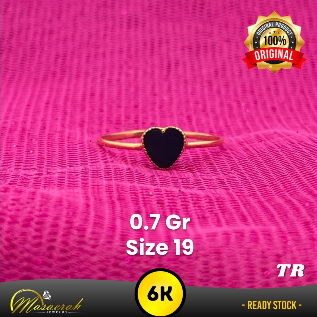 Cincin Emas 6K - Toko Emas Gajah Saerah - 0.7 Gram 2359