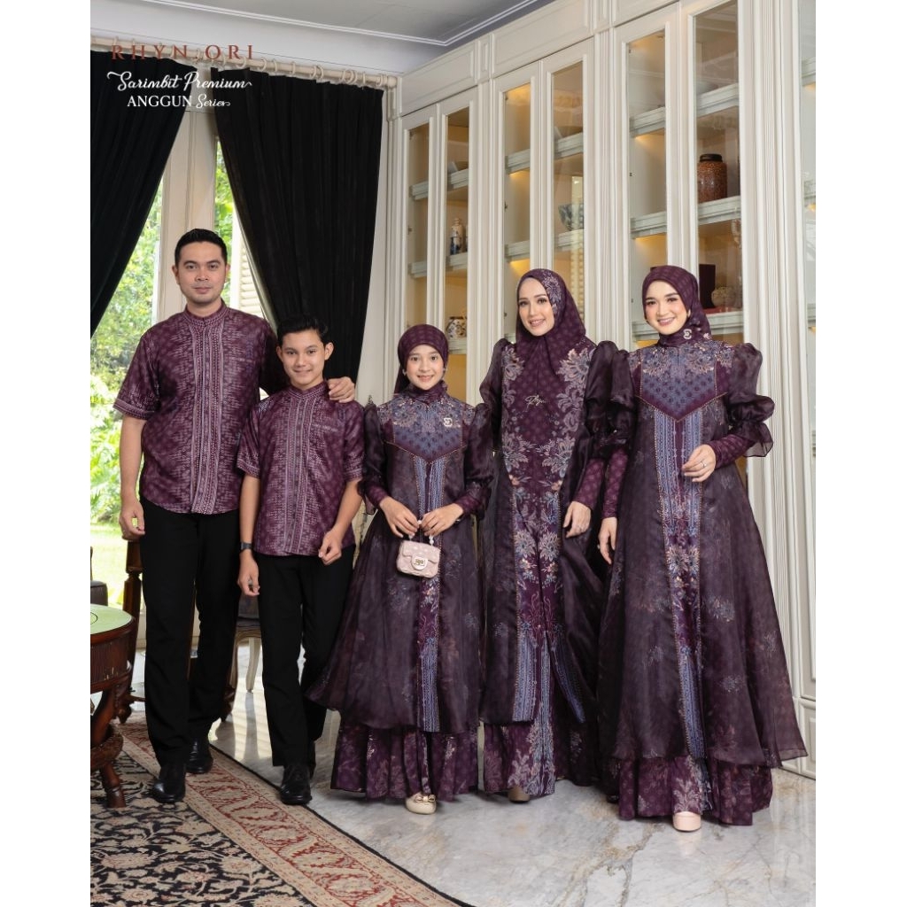 gamis couple sarimbit anggun raya salora family by Rhyn eldeena