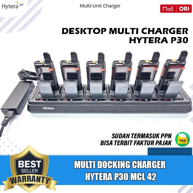 Multi Charger Hytera P30 MCL 42 Multi Docking Charger 6 Slot Hytera P30 Mcl42 6Slot