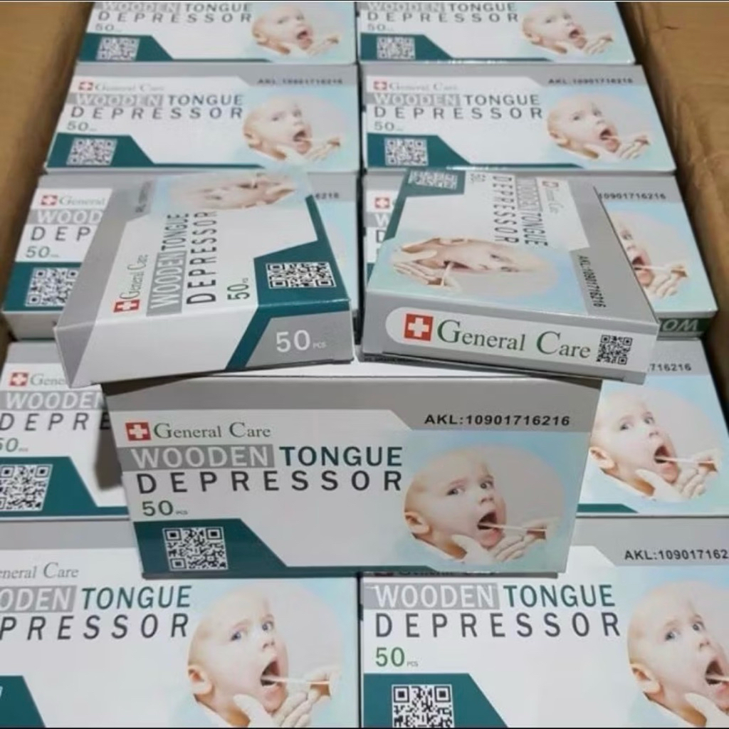 Tongue Spatel Kayu Spatel Lidah Wooden Tongue Depressor Spatula Tong Spatel Kayu TERMURAH