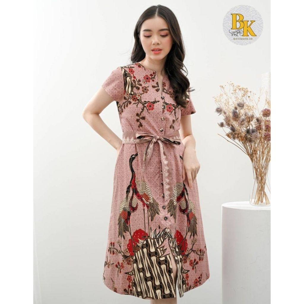 Dress Batik 303 JCO / Terusan Batik Modern / Batik Couple
