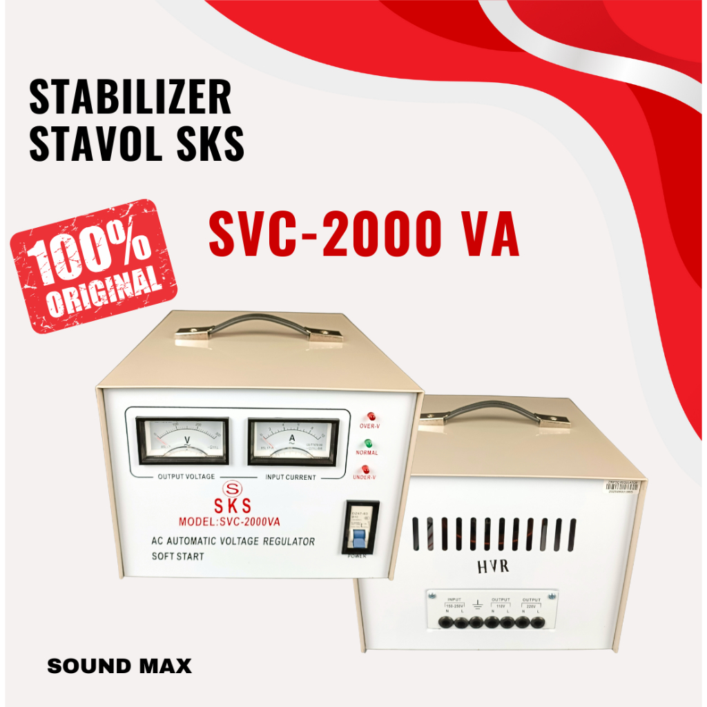 Rumahleha Stavolt Stabilizer Listrik Sks Svc-500W / Stavolt Svc 1000W / Stavolt 2000W 3000W 5000W