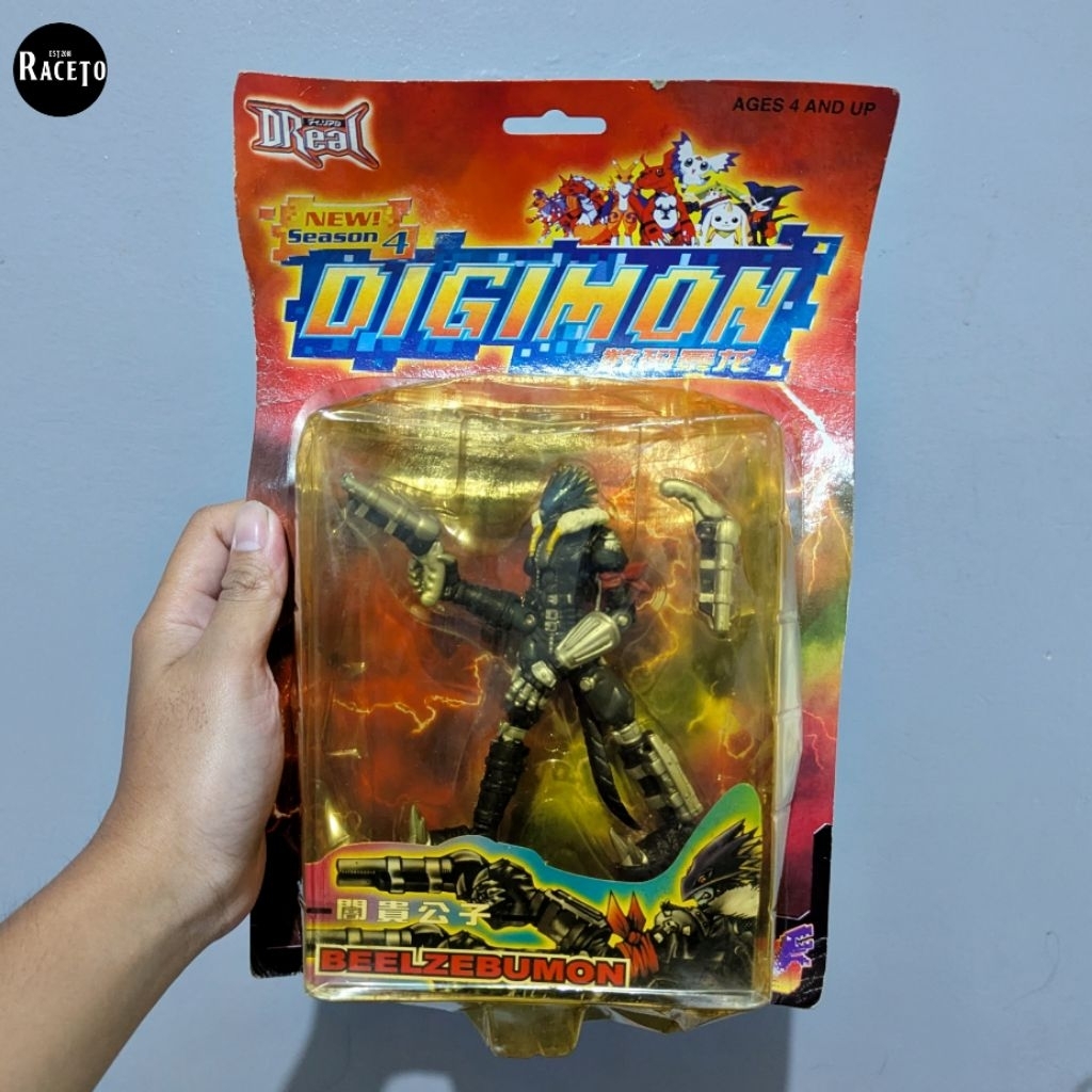 D real Digimon Beelzemon Bootleg + set Puzzle Digimon 3D