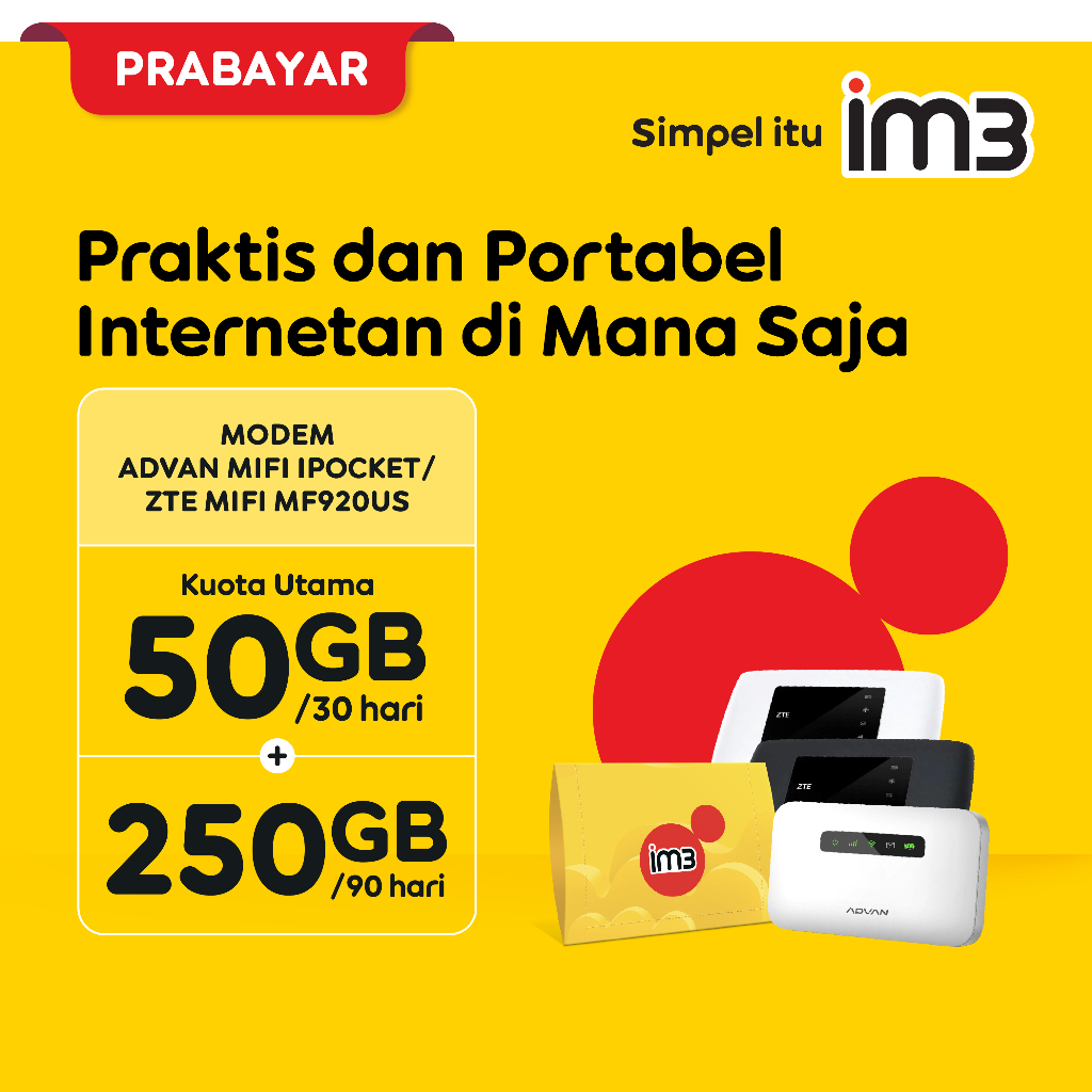 Indosat MiFi: Mobile WiFi + SIM Card IM3