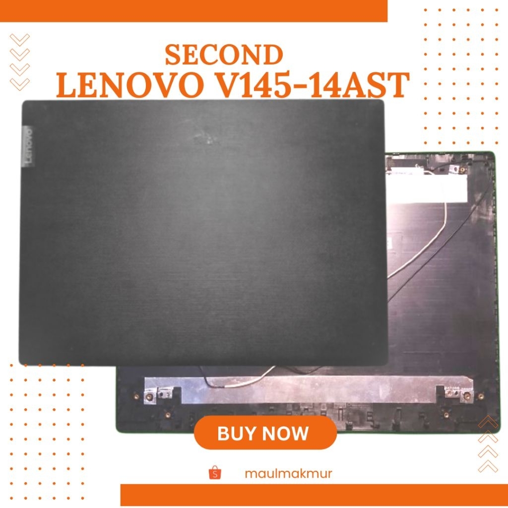 SECOND Cangkang Laptop Housing Lenovo 14 V145-14AST 130-14AST Case A Bagian Belakang LCD LED Laptop